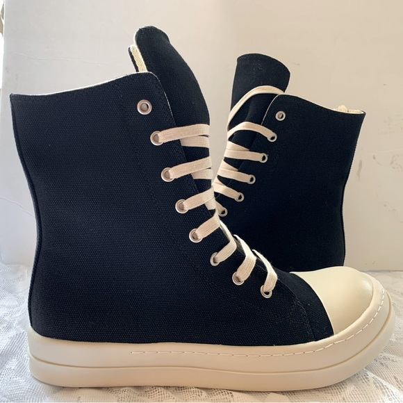 Designer INSPIRED LACEUP HIGHTOP SNEAKERS MENS SIZE 10 US 43 EU😍 - Picture 1 of 6